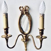 Louis XVI Wall Lamp Lucien Gau Mirror
