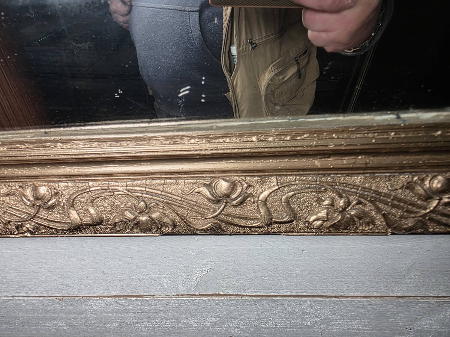 Napoleon III gilded mirror