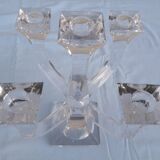 Paire de chandeliers en cristal Villeroy