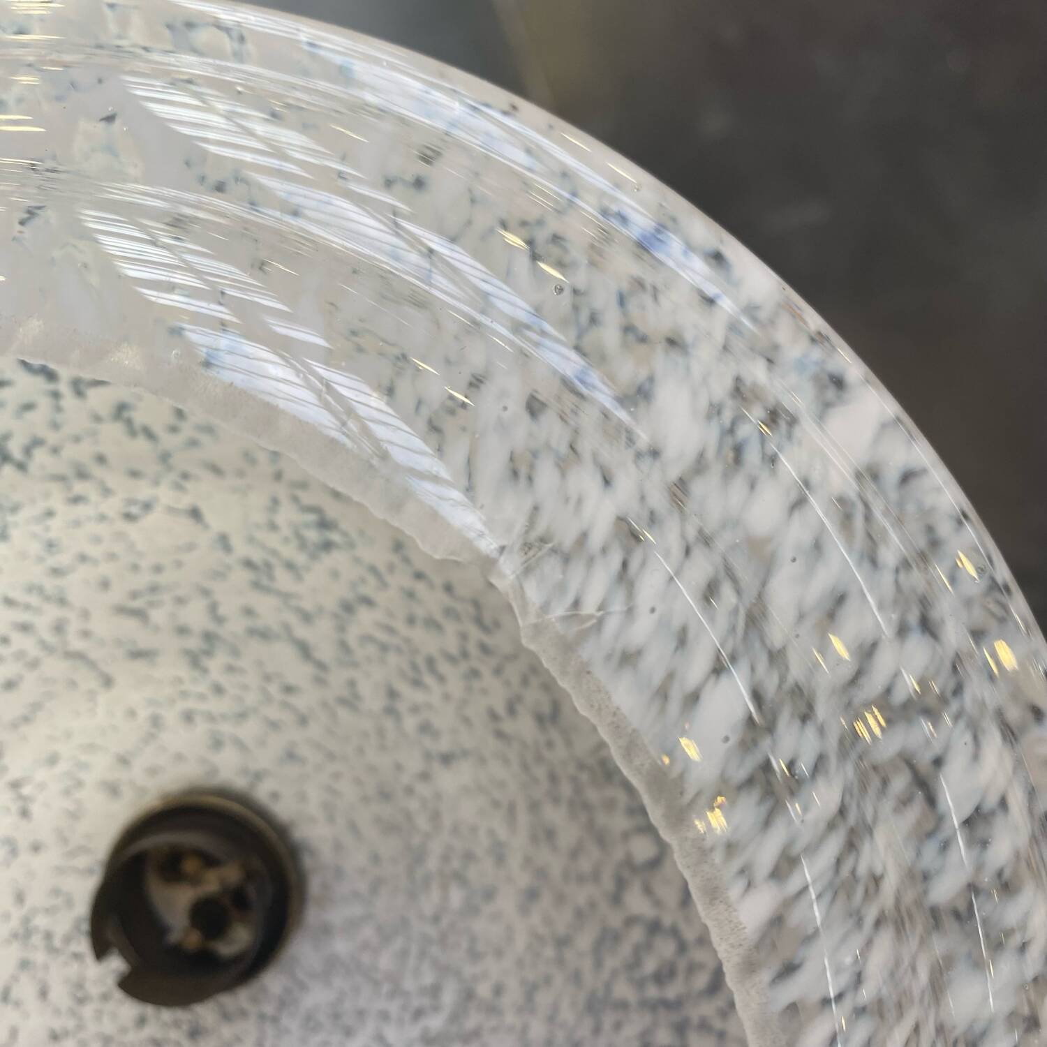 Vintage Clichy glass pendant light