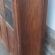 Old wooden glass cabinet