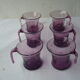 Biot purple blown glass cocktail service
