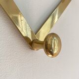 Brass accordion coat rack