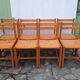 Set of 8 pine chairs