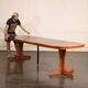 Teak dining table with 4 extensions