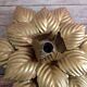 Flower metal sconce