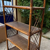 Rattan shelf