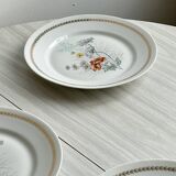 4 Vierzon Limoges porcelain plates.