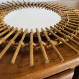 Rattan mirror