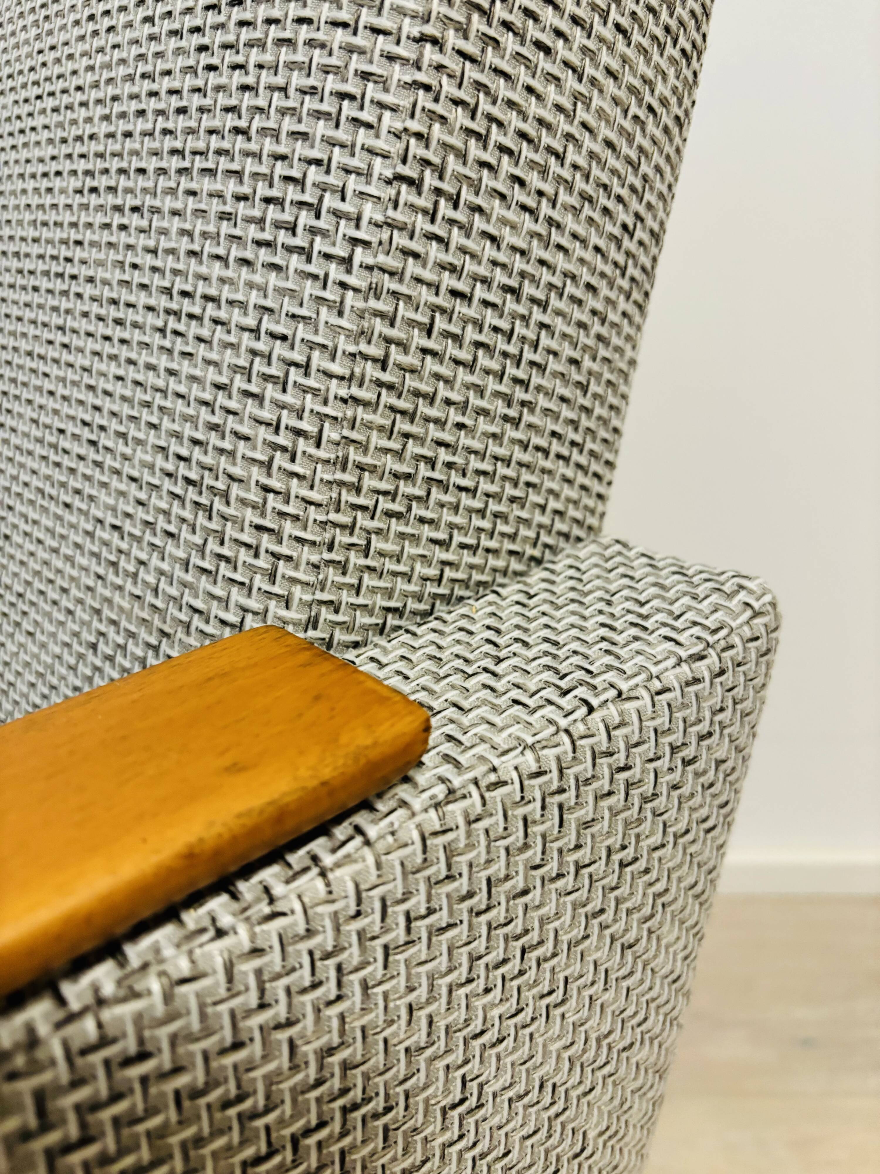 Vintage Grey Armchair from Czekoslovakia 1970’s