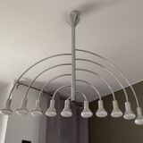 10-branched chandelier by Max Bill for Temde 1960