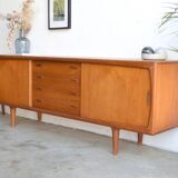 Danish teak sideboard by H.P. Hansen 220cm