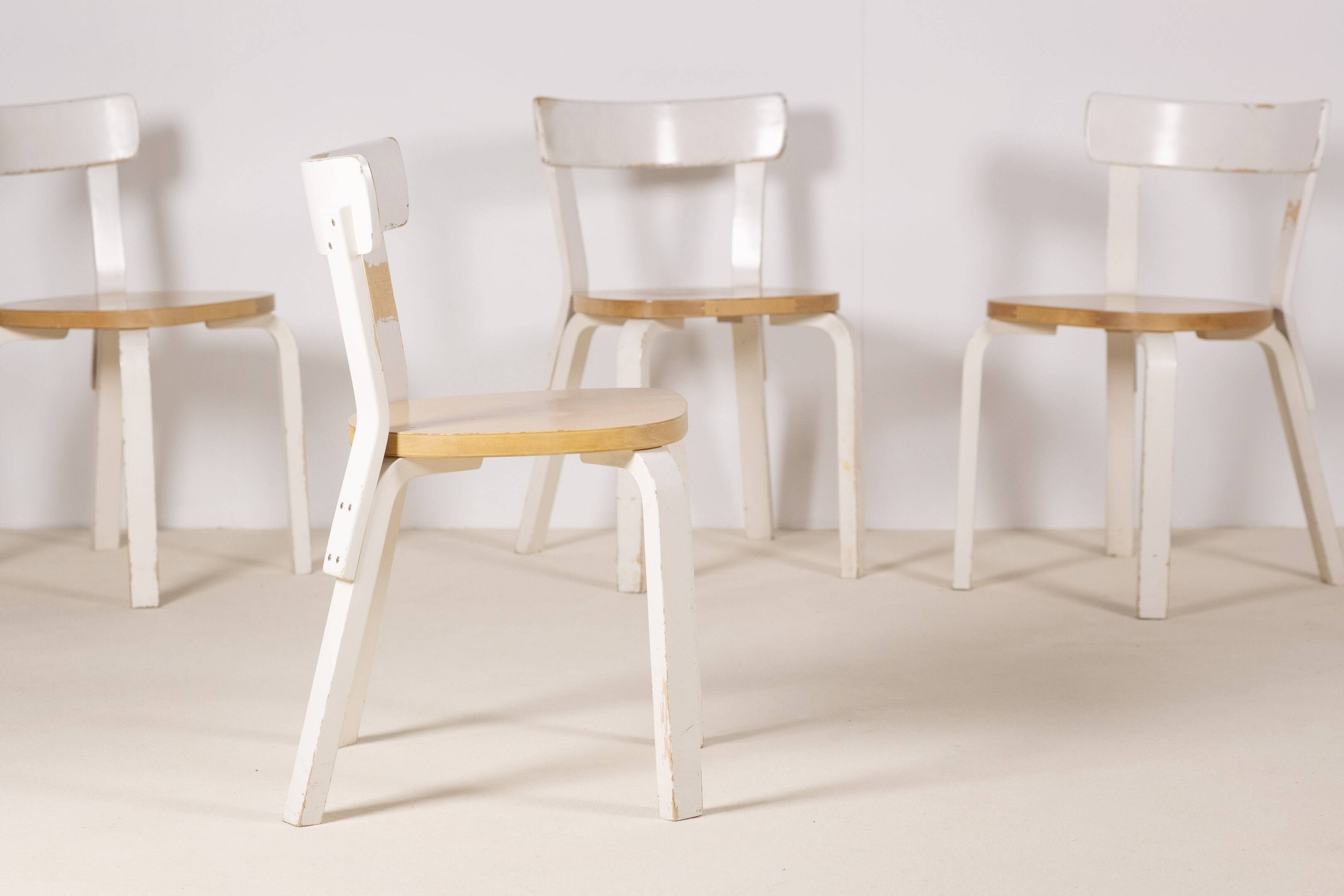 4x Alvar Aalto Model 69 by Artek, Finland