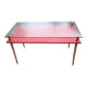 Vintage desk table with tapered legs