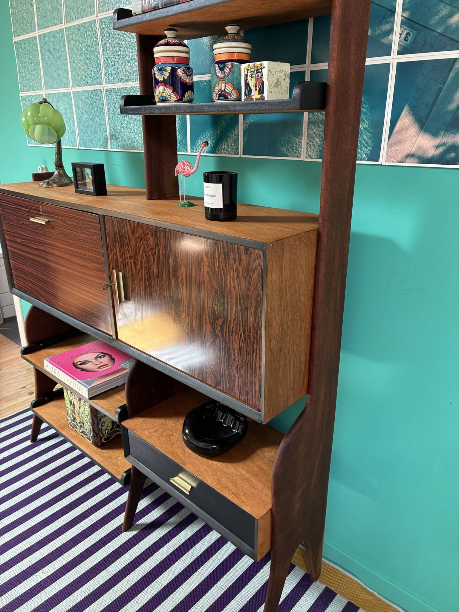 Bibliothèque Vintage Scandinave