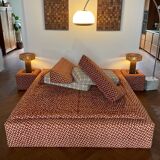 Cinna vintage 70s bed and bedside table set