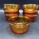 7 duralex amber glass ramekins