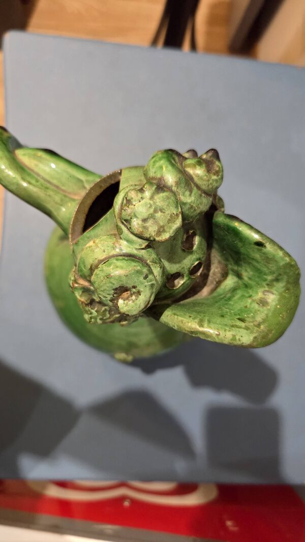 Grande Aiguière de Collection XL – Céramique de Tamegroute – Vert Émeraude