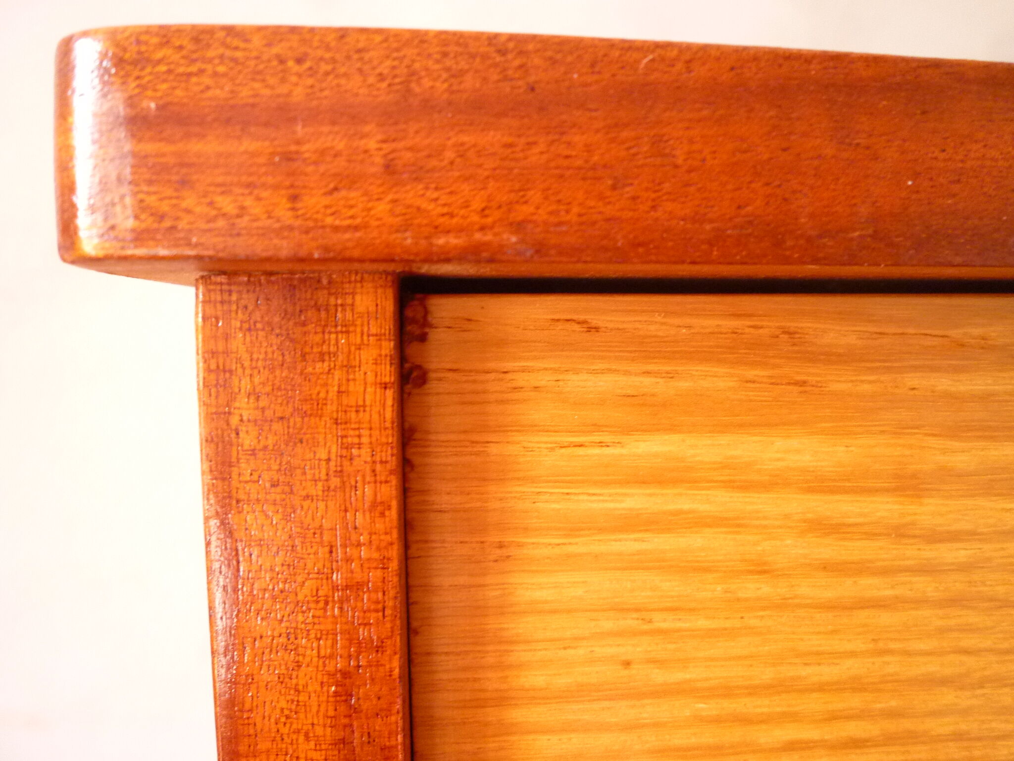 Scandinavian wooden bedside table