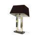 Lampe de table design Eichholtz Arlington en acier inoxydable avec base en granit 72 cm