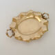 Vintage Modernist Italian Ornate Brass Serving Platter