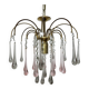 Crystal chandelier "water drop" in Murano glass, Italy