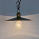 Industrial Green Enamel Light, 1930s