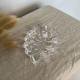 Small vintage glass and sheet shaped pocket tray