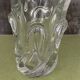 Old large giraffe vase with spikes, crystal, VANNES, Art Deco design, 35 cm.