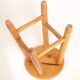 Light wood stool