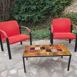 Vallauris ceramic coffee table 1970