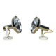 Pair of Concord chrome metal adjustable spotlights from the 70s