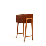 1950s Danish Teak and Oak Side Table / Chest of Drawers