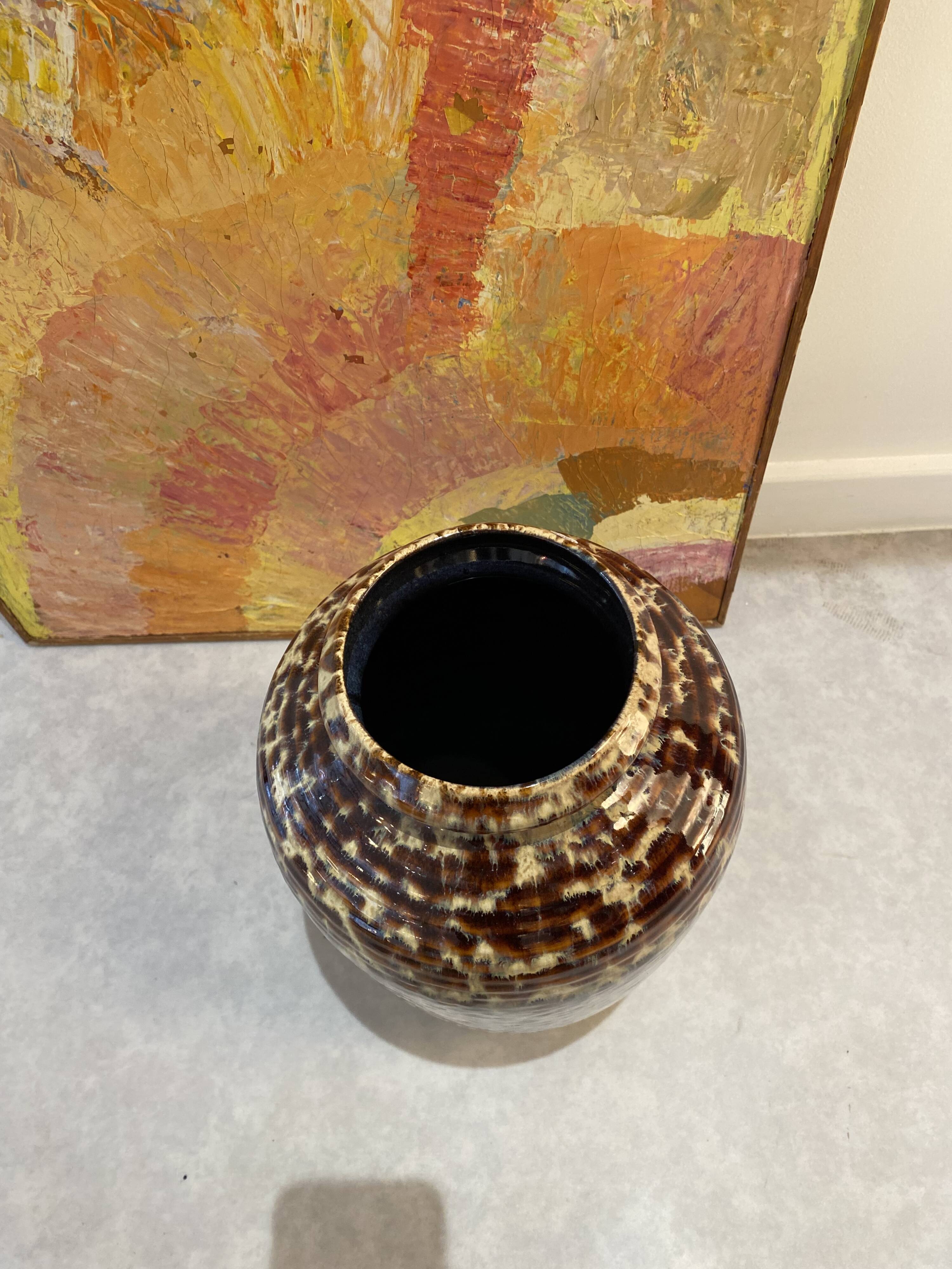 Large West Germany ceramic vase, vintage