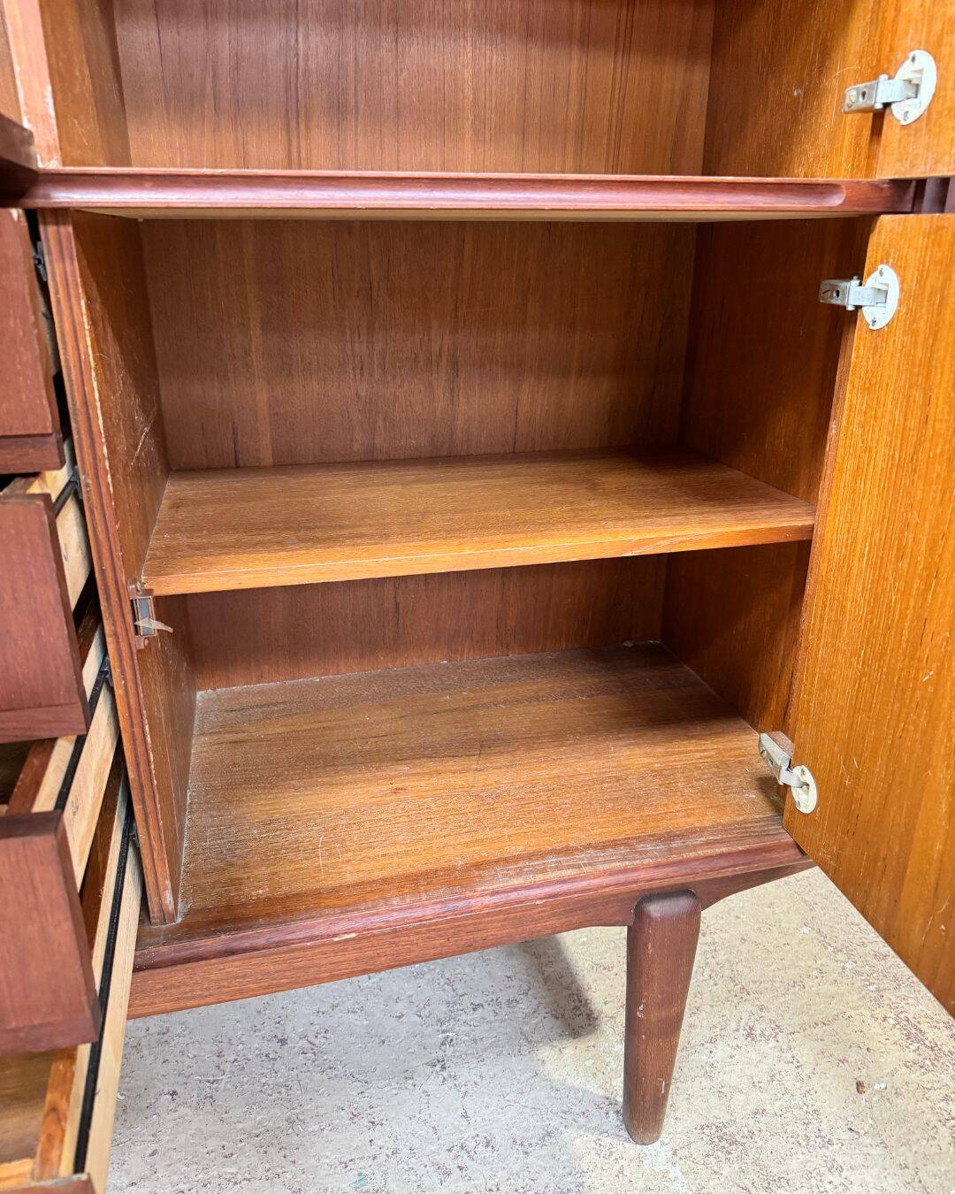 Scandinavian teak bar cabinet - 1960s