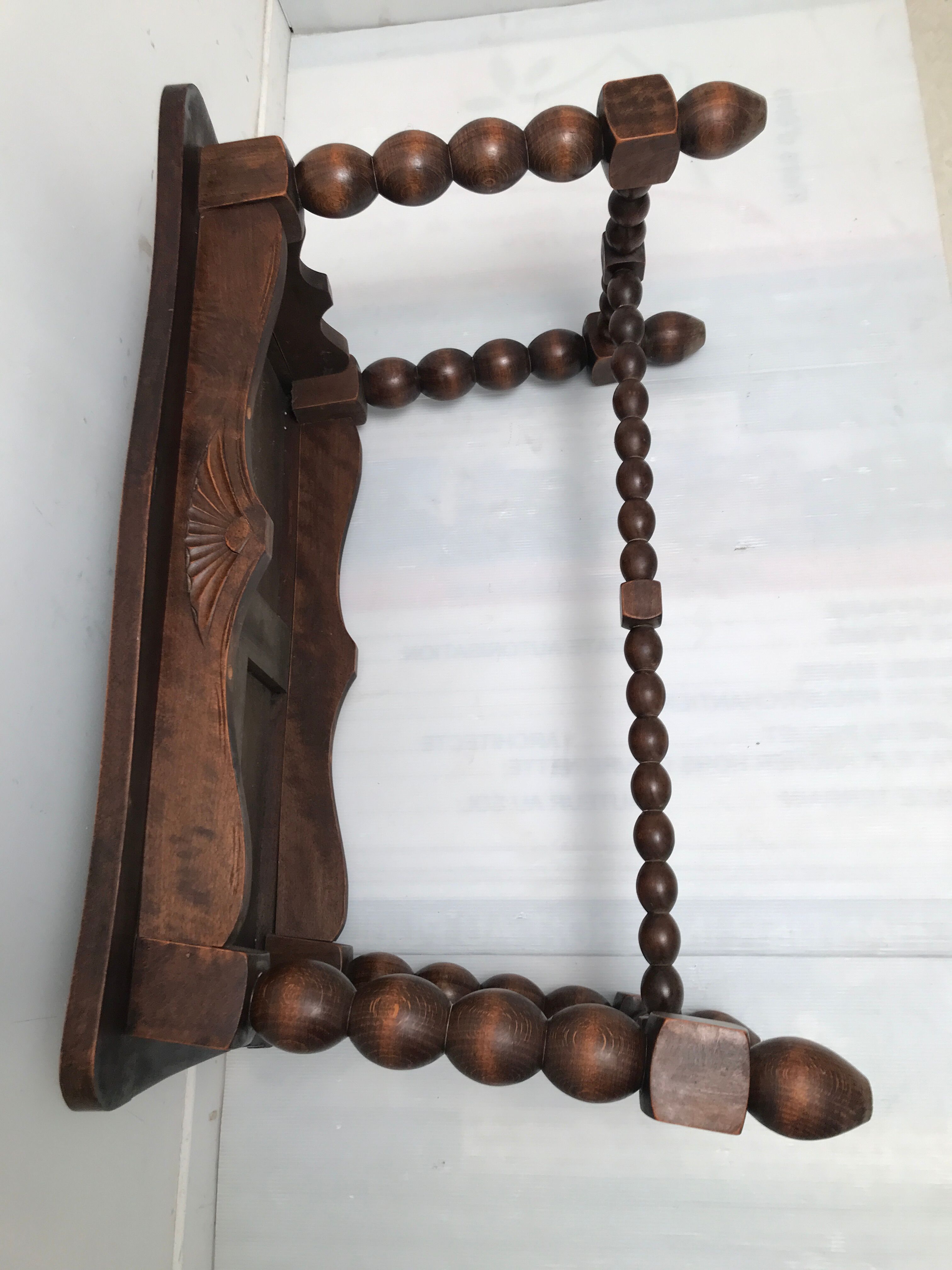 Wooden coffee table legs turned vintage