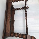 Table basse en bois pieds tourné vintage