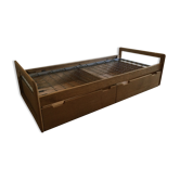 Old wooden bed