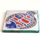 Ceramic wall tile: fish, 60s