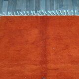 Handwoven Berber rug, traditionally woven, size 150 x 250 cm, orange