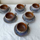 6 stoneware cups
