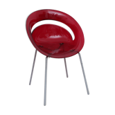 Vintage red plexi armchair Arik Levy 1979