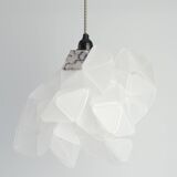 Labyrinth, Hazy, Artisan Light Sculpture with Protruding Fixture, By Republiken