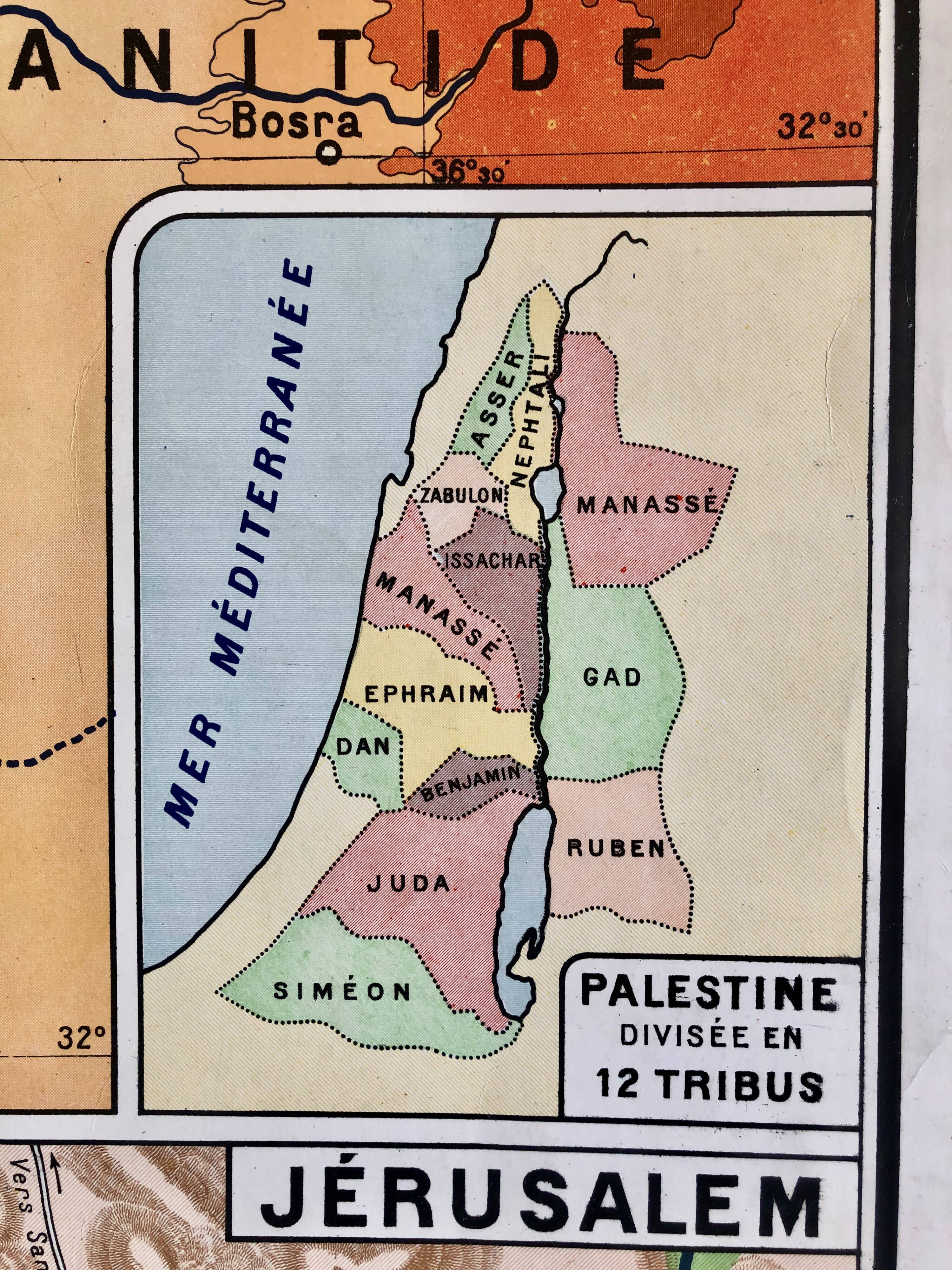 School map ancient Palestine, ancient Egypt