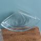 Aperitif platter, metal server and glass ramekins, Art Deco