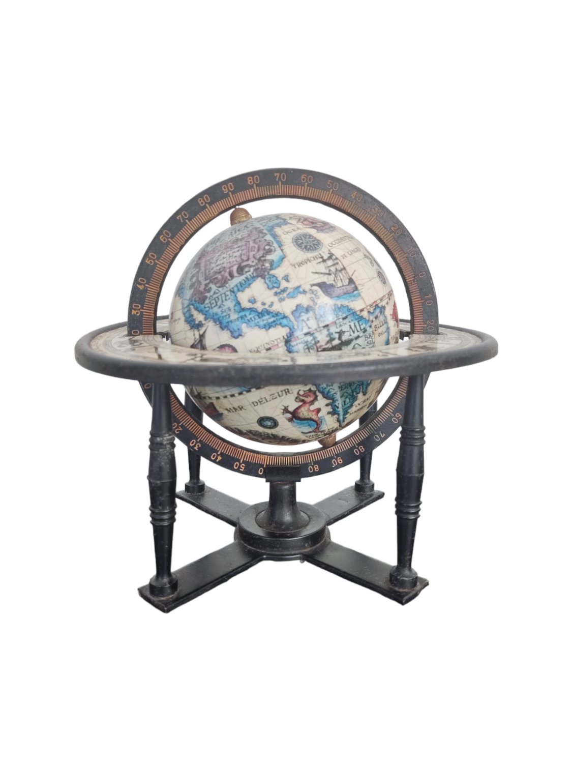 Vintage zodiac globe