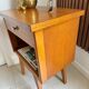 Vintage compass leg bedside table