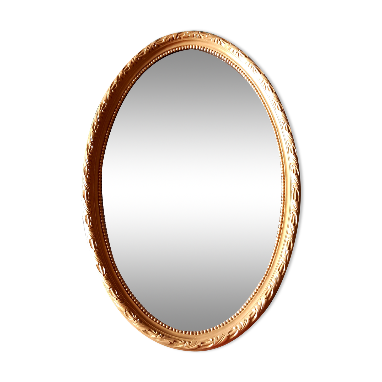 Oval Gold Mirror 41x64cm