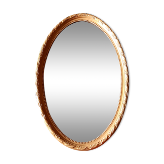 Oval Gold Mirror 41x64cm