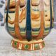 Handcrafted vase with glazes, 1970s